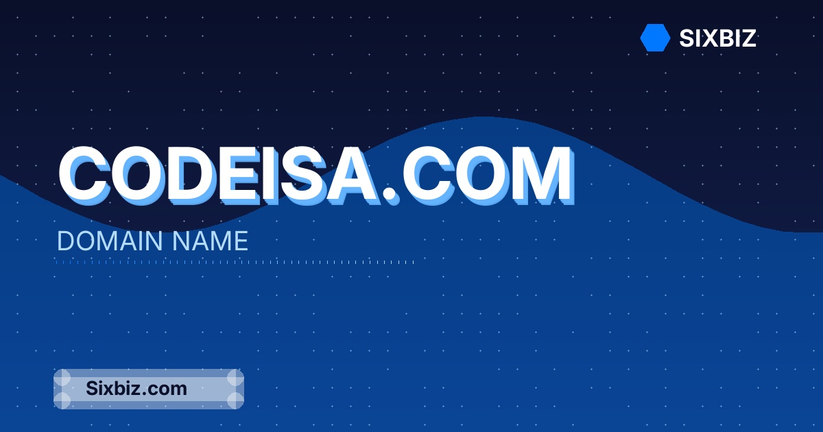 codeisa.com - Premium Domain Name For Sale