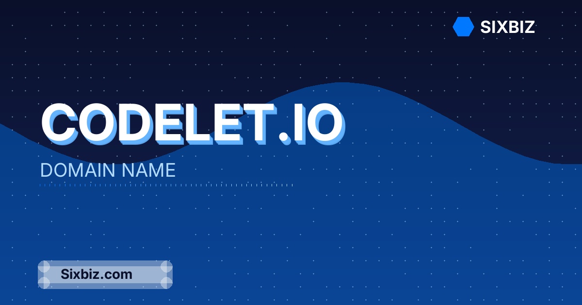 codelet.io - Premium Domain Name For Sale
