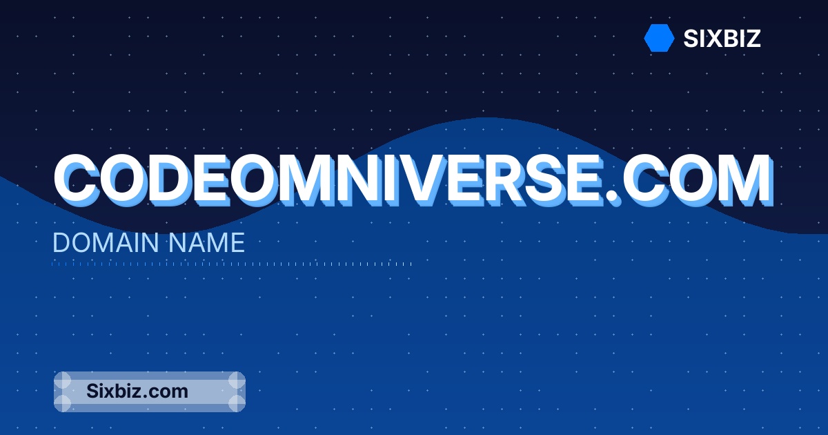 codeomniverse.com - Premium Domain Name For Sale