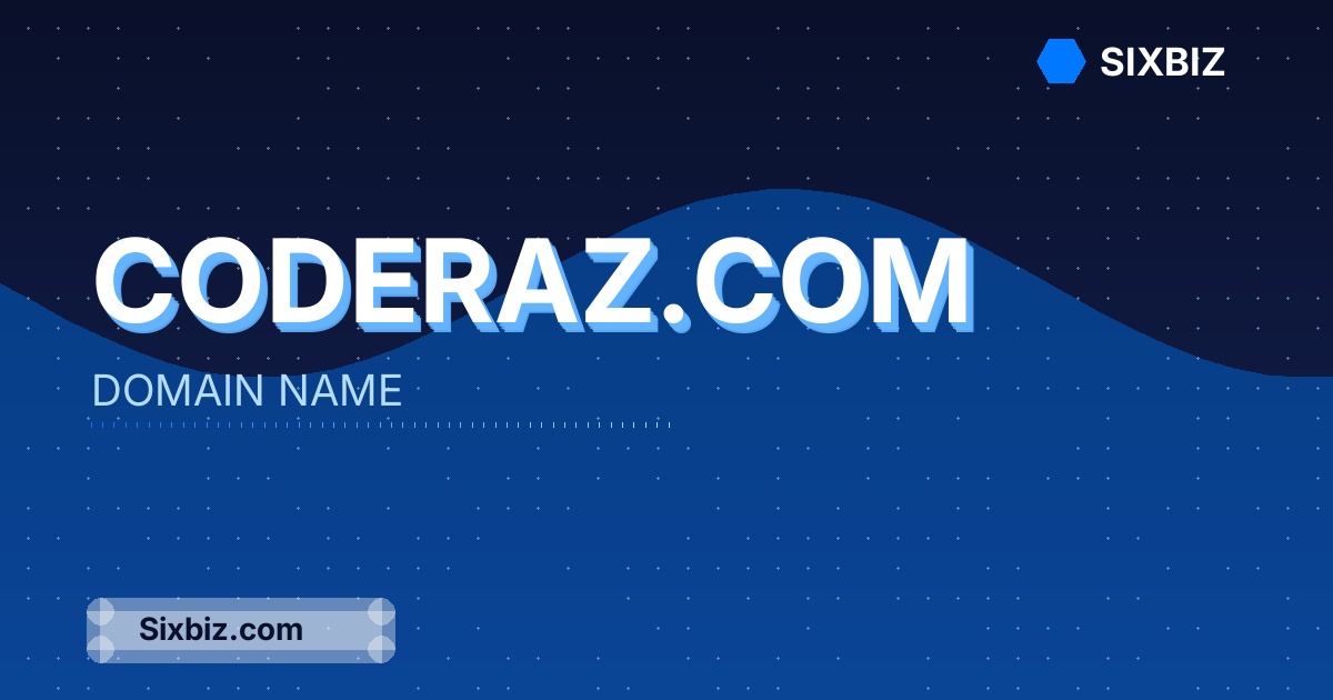 coderaz.com - Premium Domain Name For Sale