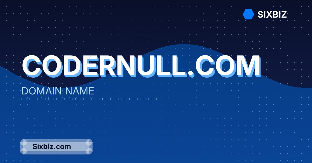 codernull.com - Premium Domain Name For Sale
