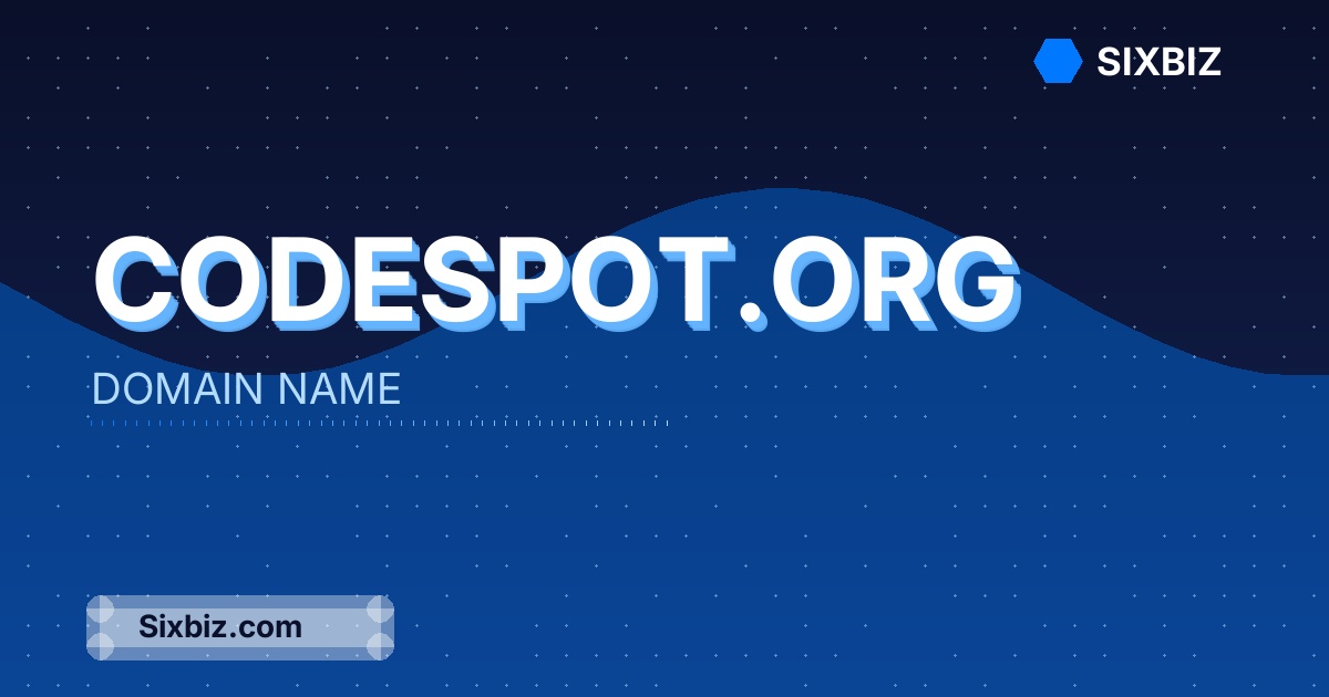 codespot.org - Premium Domain Name For Sale