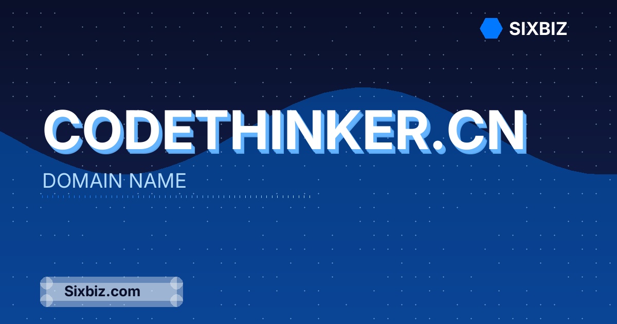 codethinker.cn - Premium Domain Name For Sale