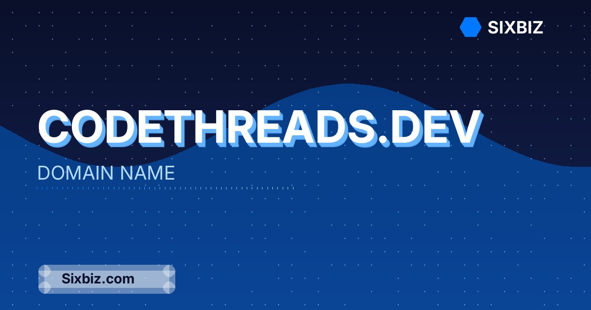 codethreads.dev - Premium Domain Name For Sale