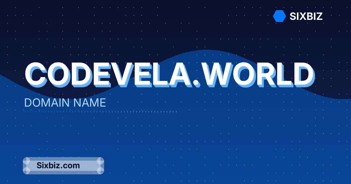 codevela.world - Premium Domain Name For Sale
