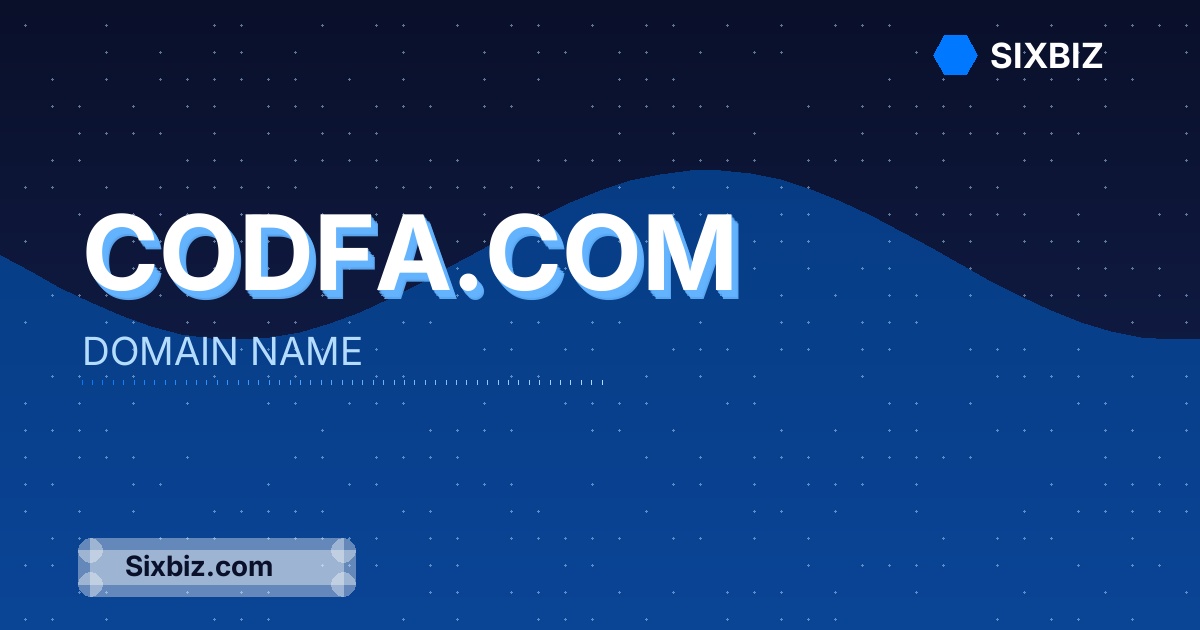 codfa.com - Premium Domain Name For Sale