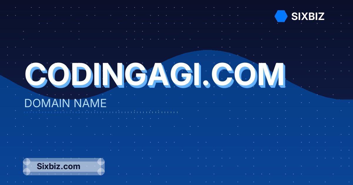 codingagi.com - Premium Domain Name For Sale