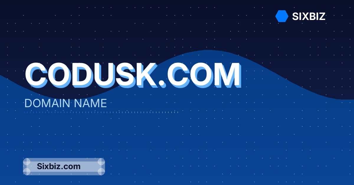 codusk.com - Premium Domain Name For Sale