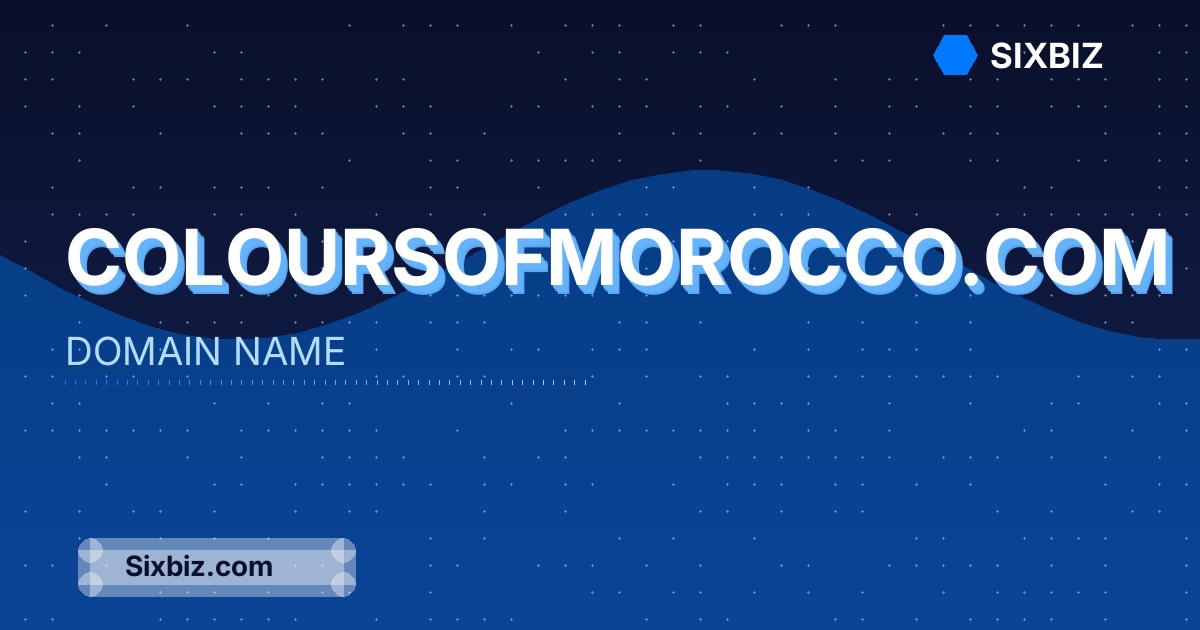 coloursofmorocco.com - Premium Domain Name For Sale