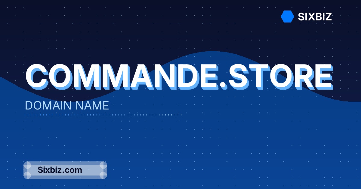 commande.store - Premium Domain Name For Sale