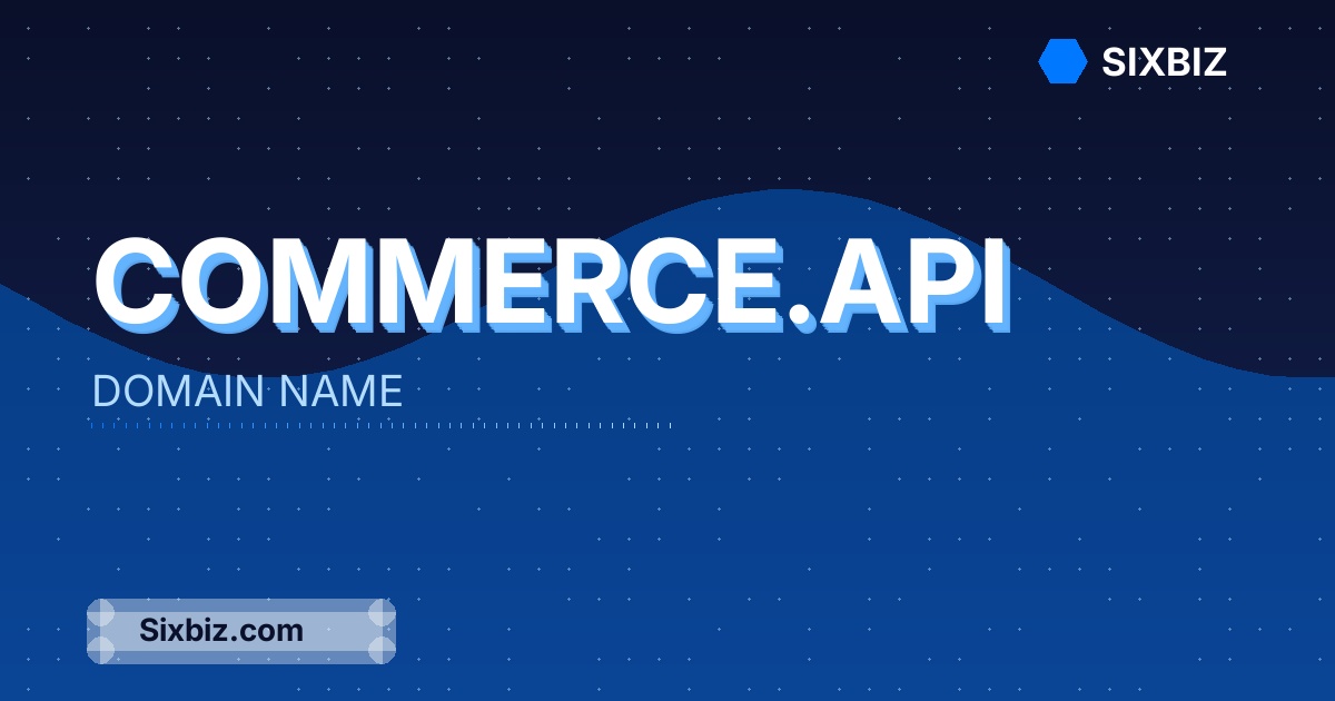 commerce.api - Premium Domain Name For Sale