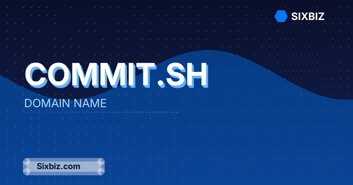 commit.sh - Premium Domain Name For Sale