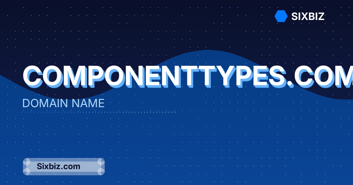 componenttypes.com - Premium Domain Name For Sale