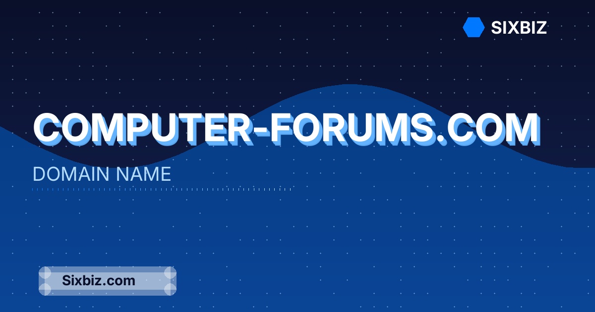 computer-forums.com - Premium Domain Name For Sale