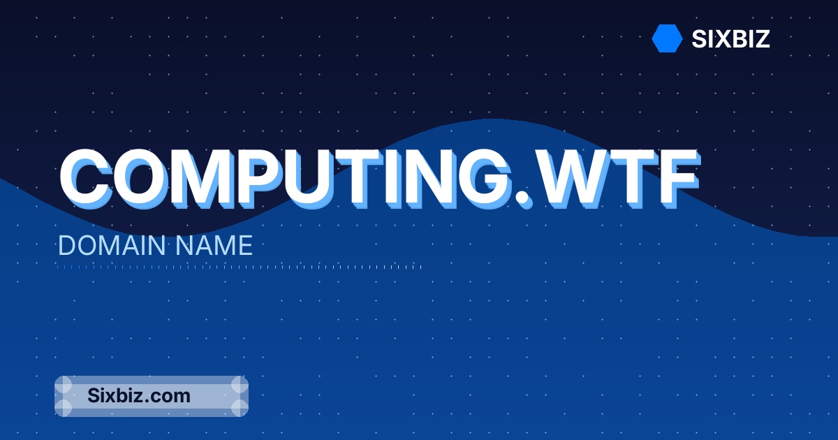 computing.wtf - Premium Domain Name For Sale