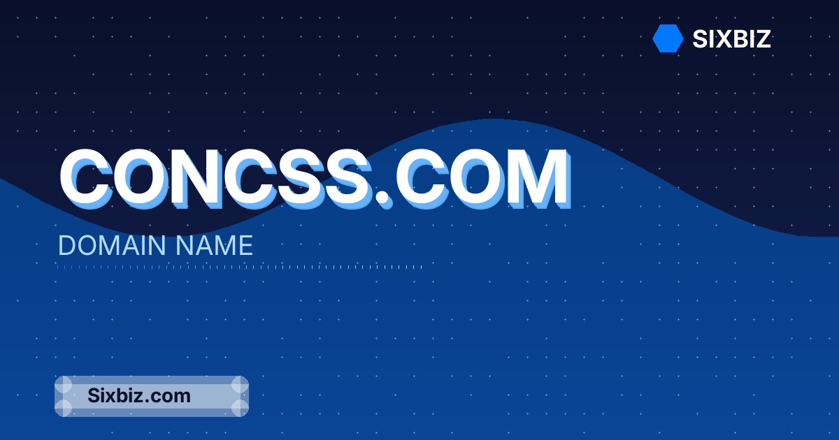 concss.com - Premium Domain Name For Sale