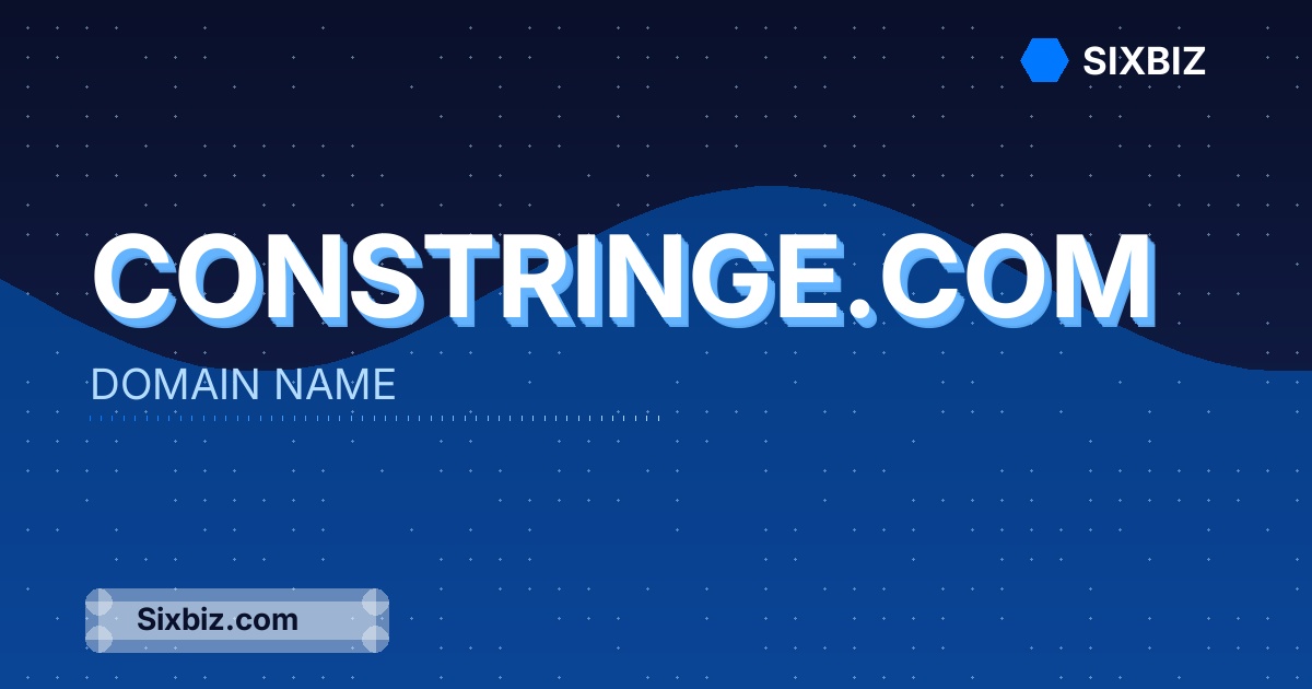 constringe.com - Premium Domain Name For Sale