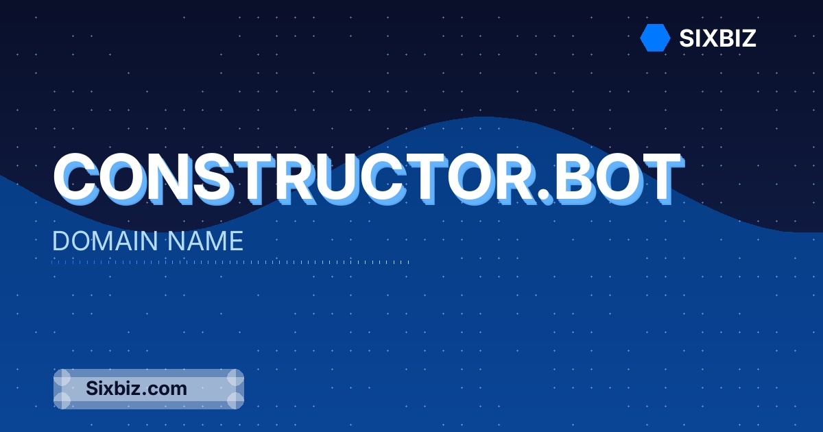 constructor.bot - Premium Domain Name For Sale