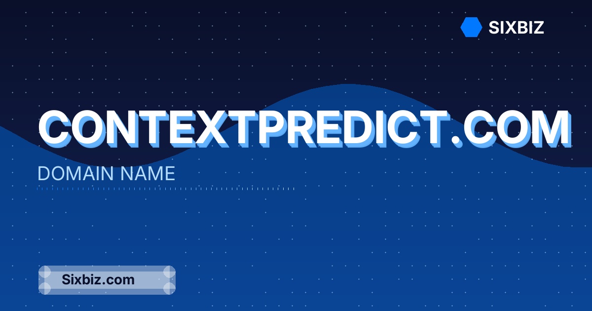 contextpredict.com - Premium Domain Name For Sale