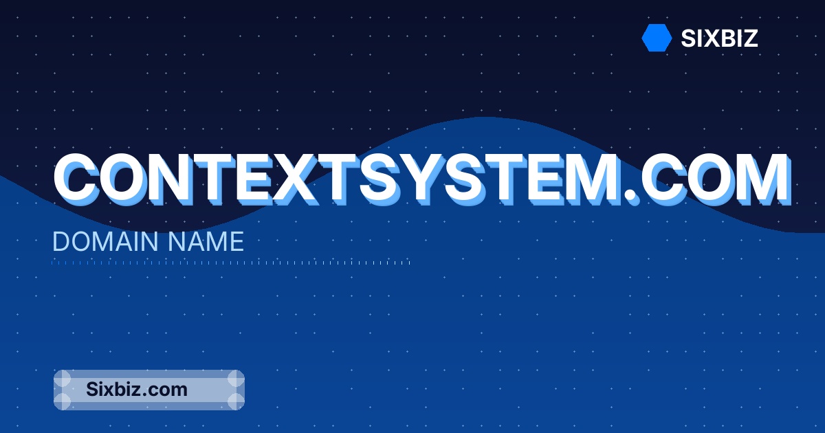 contextsystem.com - Premium Domain Name For Sale