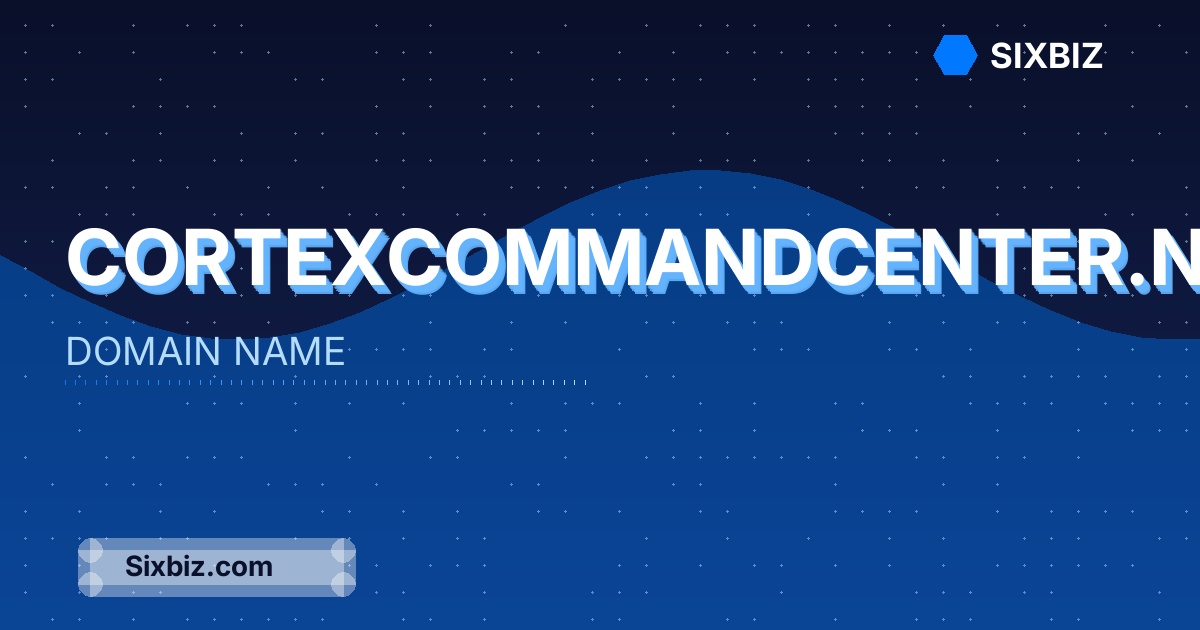 cortexcommandcenter.net - Premium Domain Name For Sale