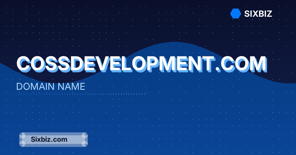 cossdevelopment.com - Premium Domain Name For Sale
