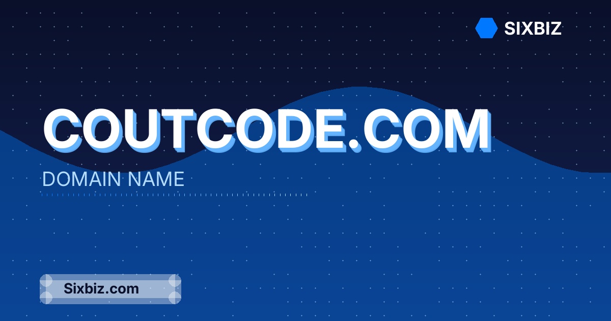 coutcode.com - Premium Domain Name For Sale