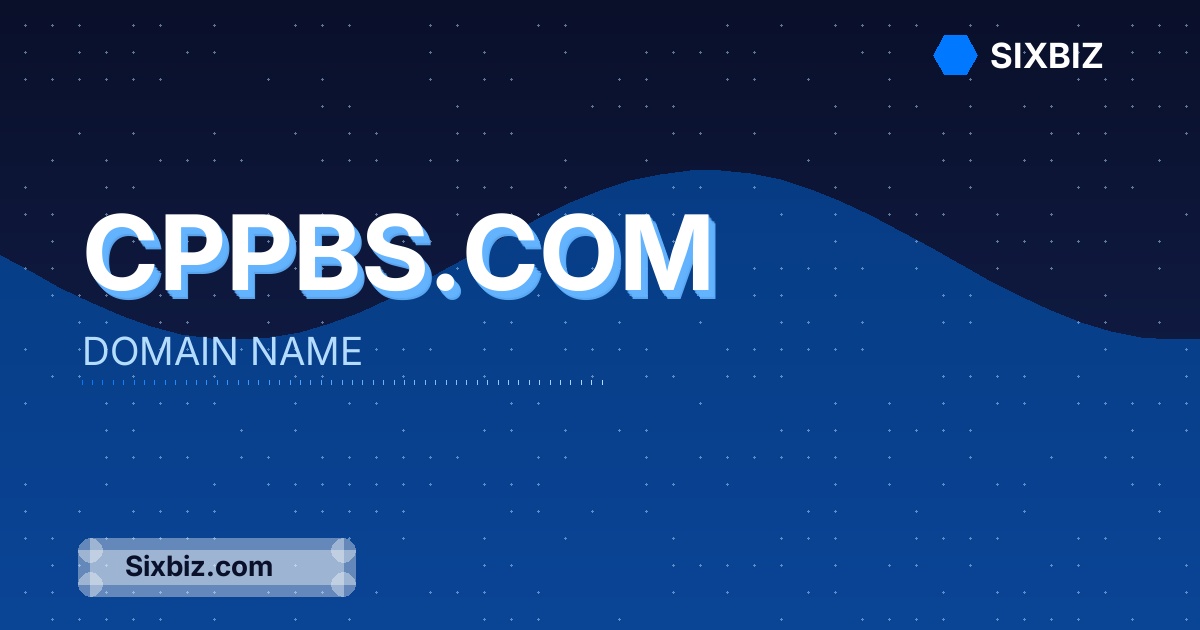 cppbs.com - Premium Domain Name For Sale