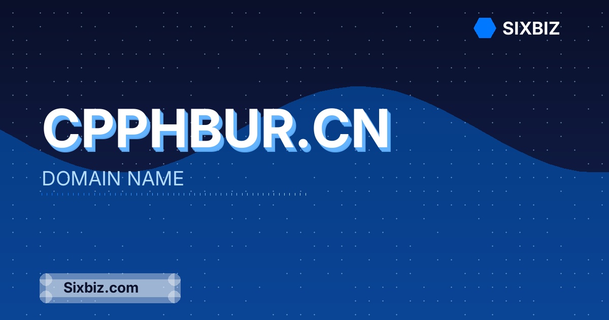 cpphbur.cn - Premium Domain Name For Sale