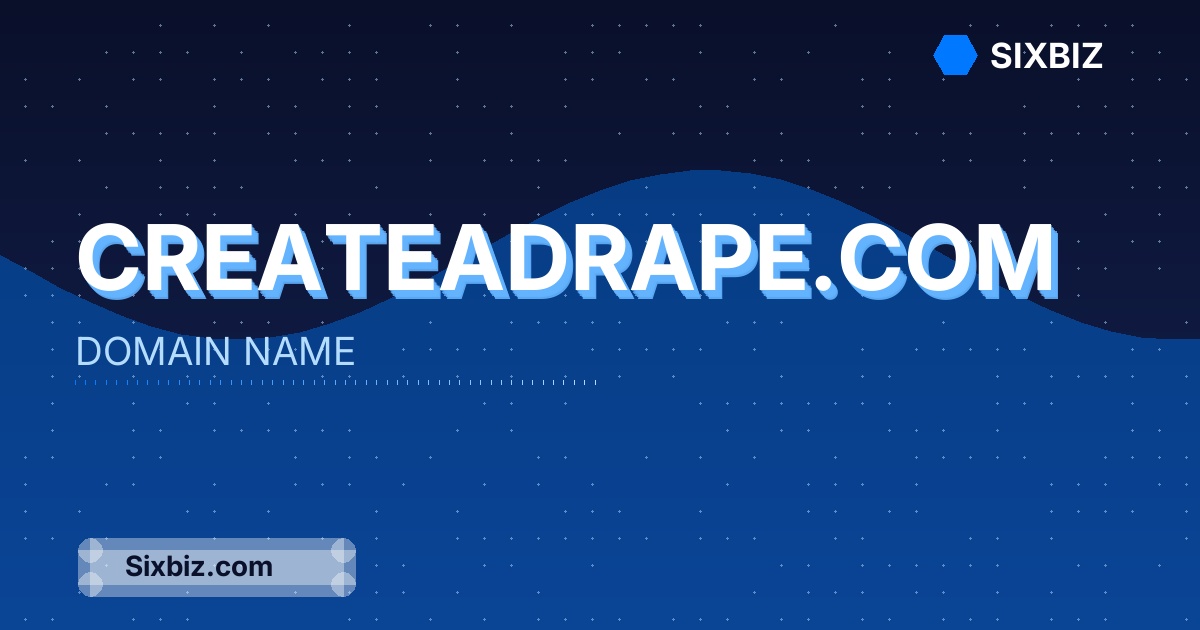 createadrape.com - Premium Domain Name For Sale