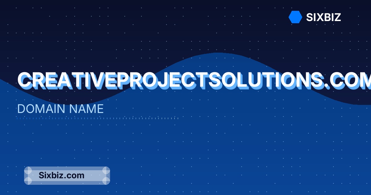 creativeprojectsolutions.com - Premium Domain Name For Sale