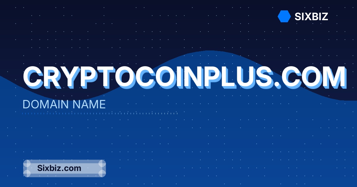 cryptocoinplus.com - Premium Domain Name For Sale