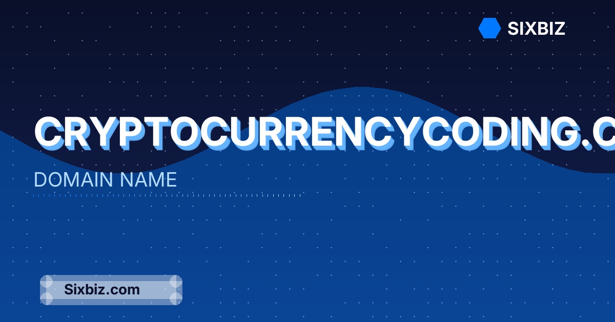 cryptocurrencycoding.com - Premium Domain Name For Sale
