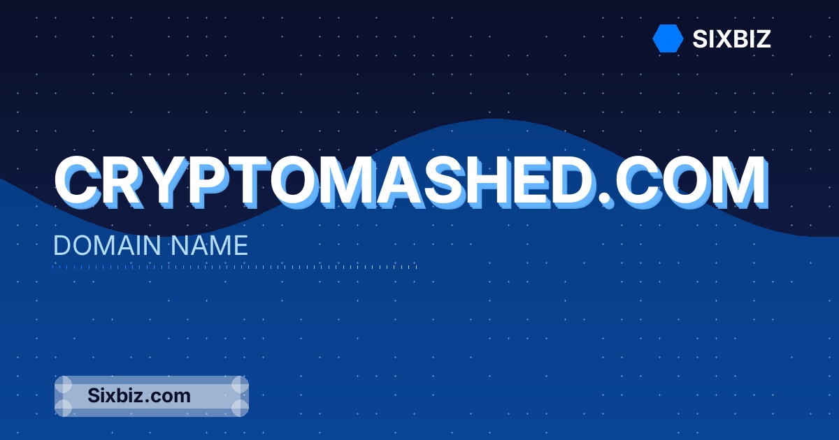 cryptomashed.com - Premium Domain Name For Sale