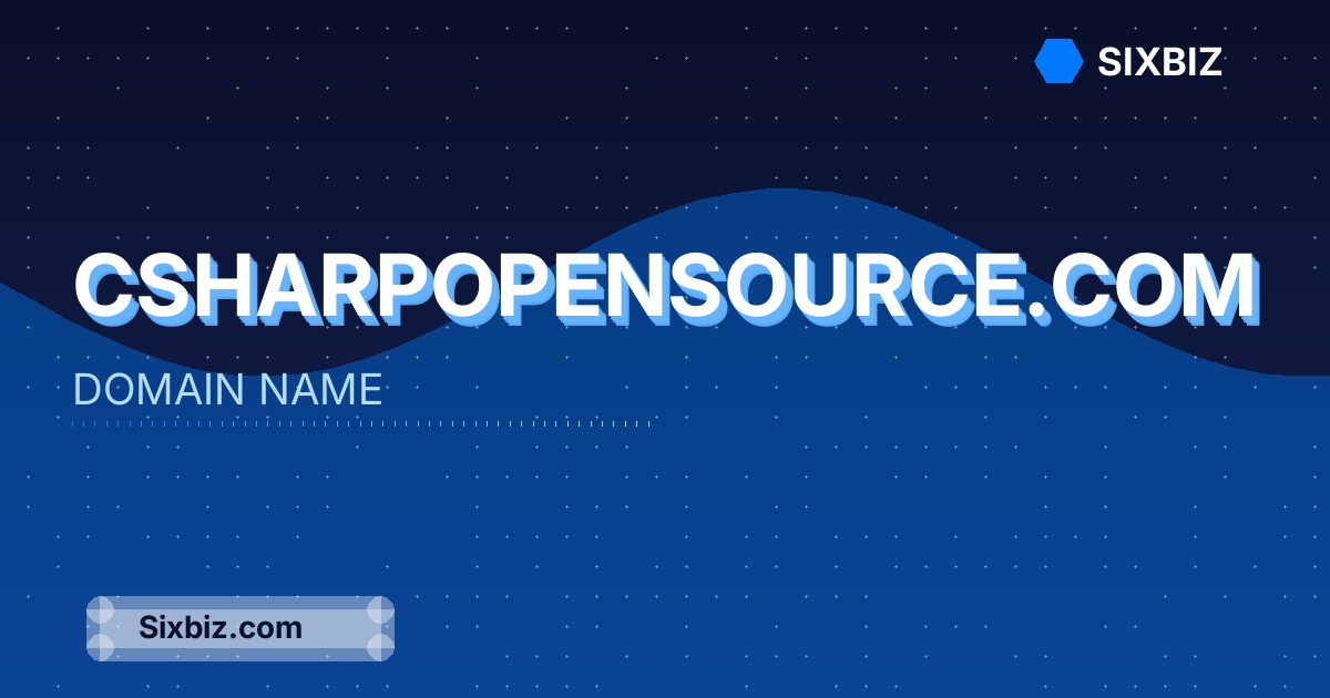 csharpopensource.com - Premium Domain Name For Sale