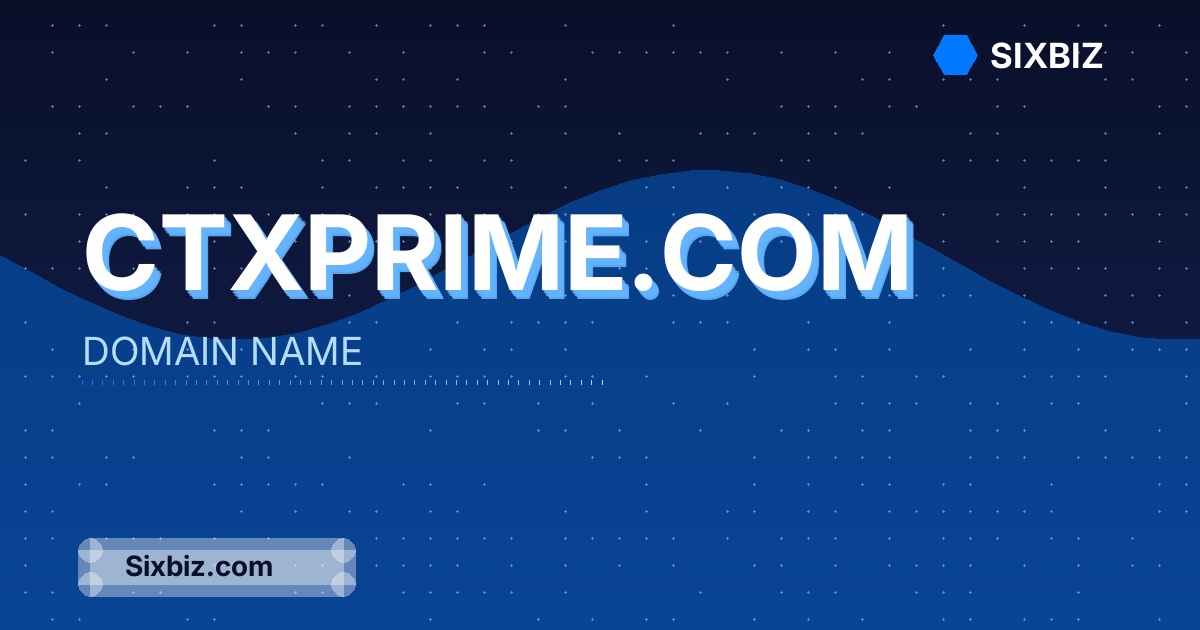 ctxprime.com - Premium Domain Name For Sale