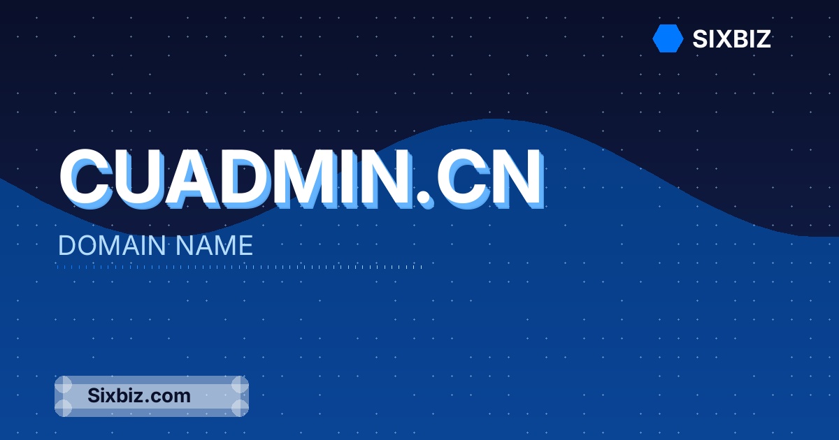 cuadmin.cn - Premium Domain Name For Sale