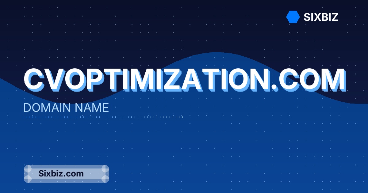 cvoptimization.com - Premium Domain Name For Sale