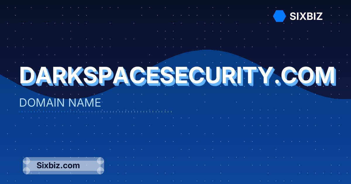 darkspacesecurity.com - Premium Domain Name For Sale