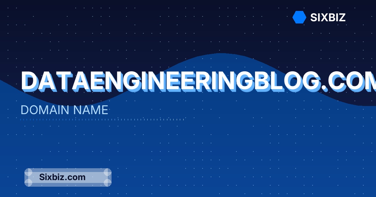 dataengineeringblog.com - Premium Domain Name For Sale