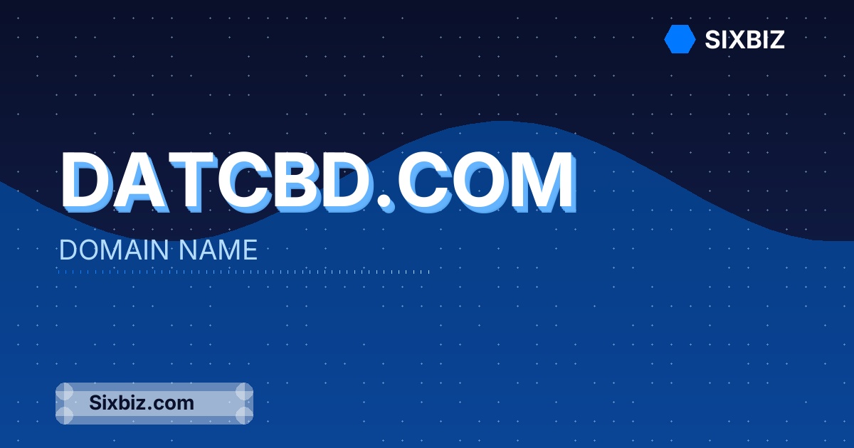 datcbd.com - Premium Domain Name For Sale