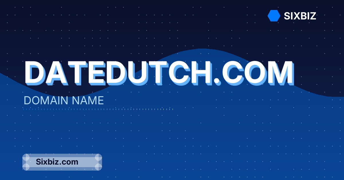 datedutch.com - Premium Domain Name For Sale