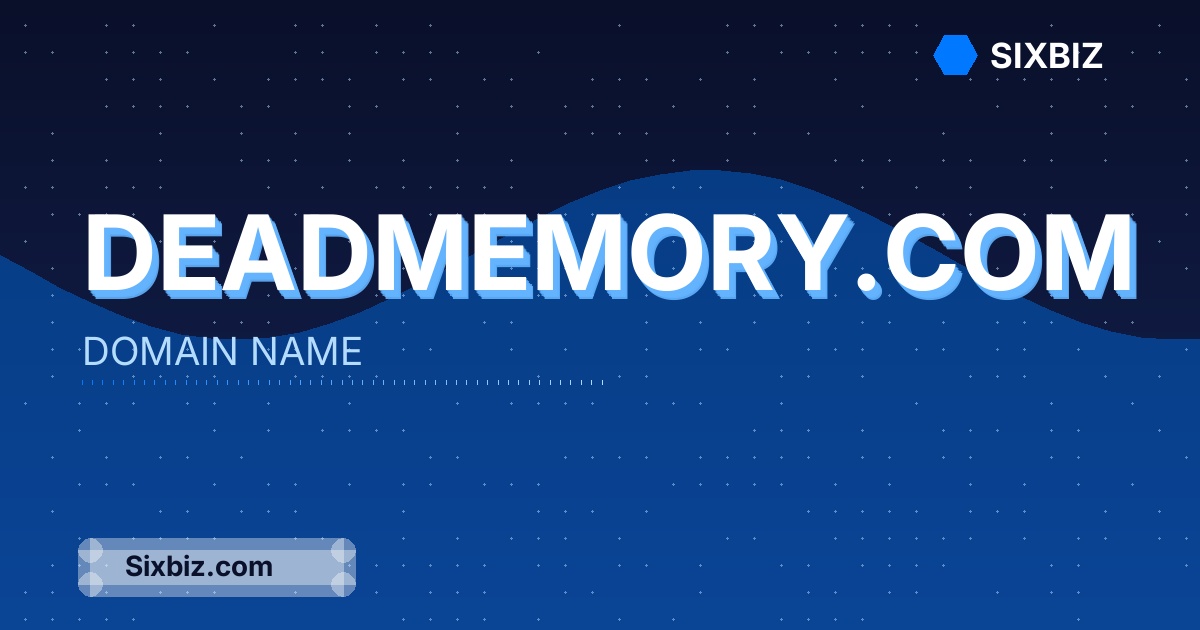 deadmemory.com - Premium Domain Name For Sale