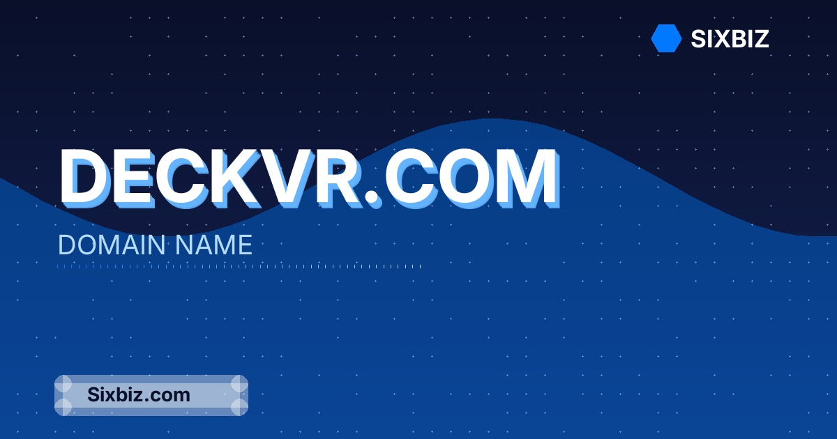 deckvr.com - Premium Domain Name For Sale
