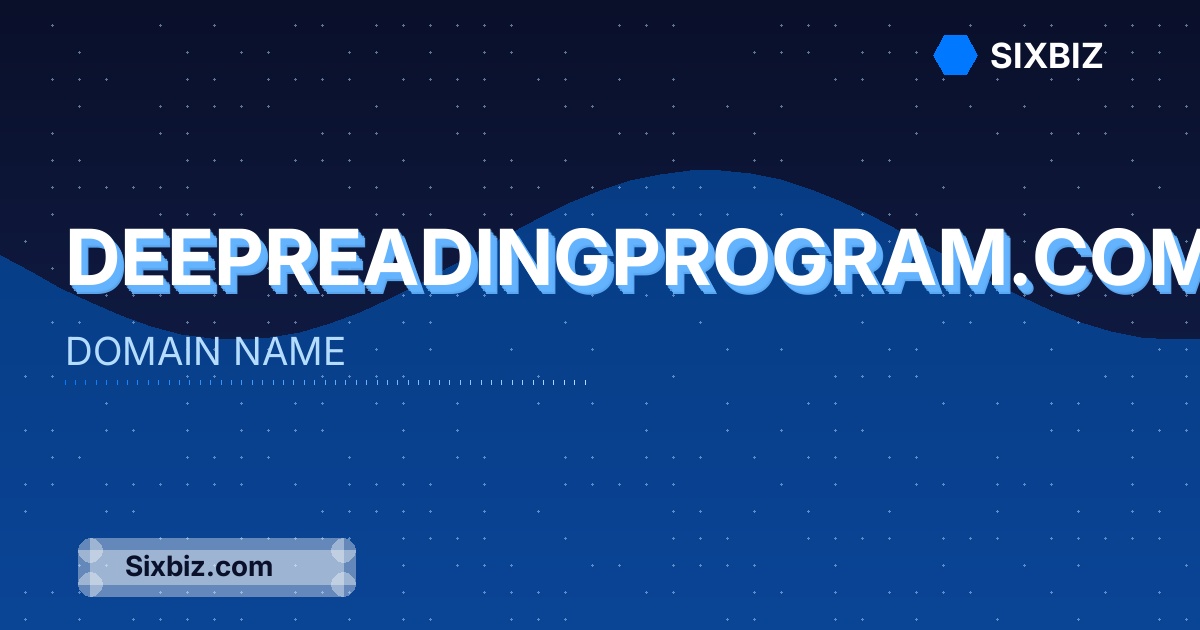 deepreadingprogram.com - Premium Domain Name For Sale