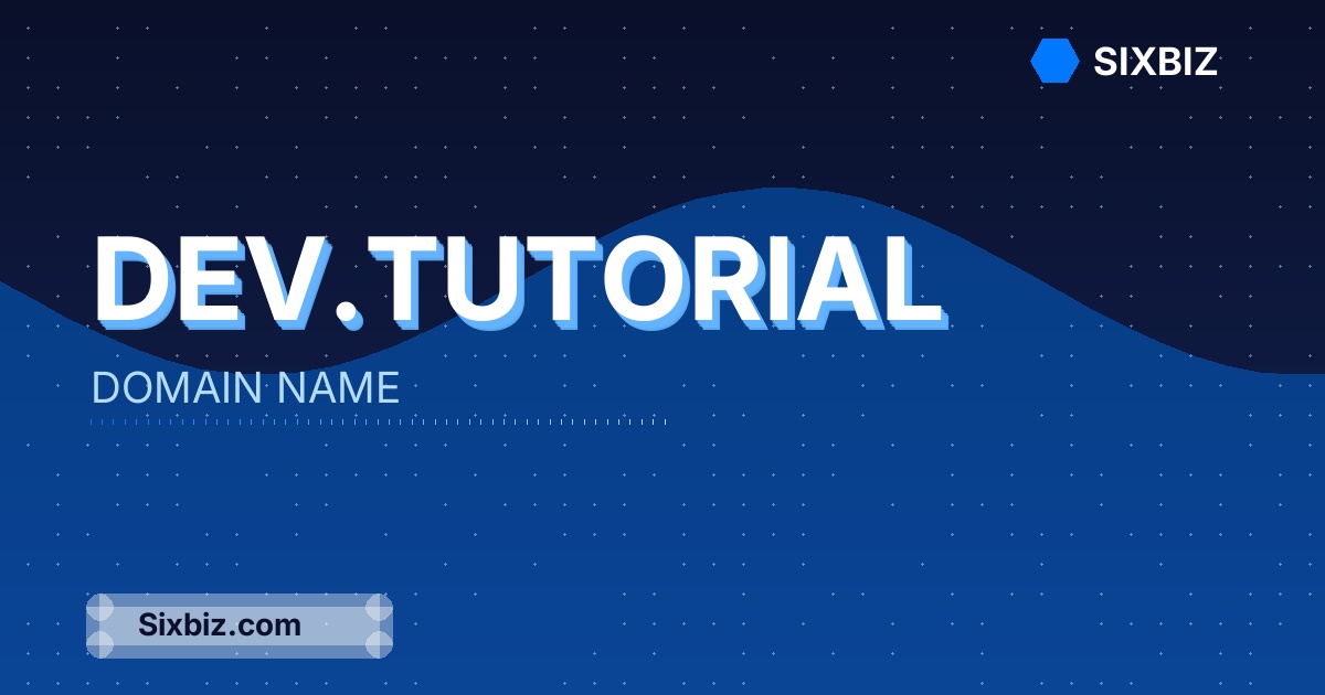 dev.tutorial - Premium Domain Name For Sale