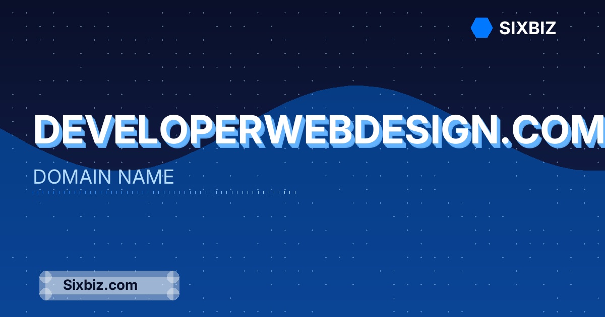 developerwebdesign.com - Premium Domain Name For Sale