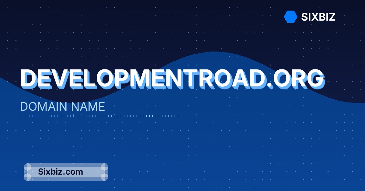 developmentroad.org - Premium Domain Name For Sale
