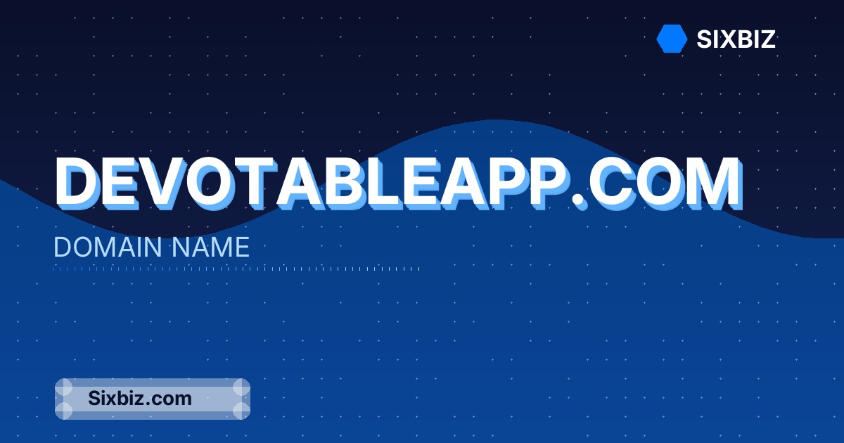 devotableapp.com - Premium Domain Name For Sale