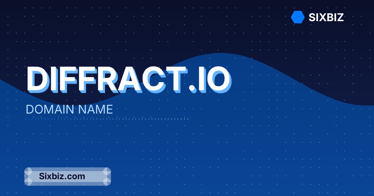 diffract.io - Premium Domain Name For Sale